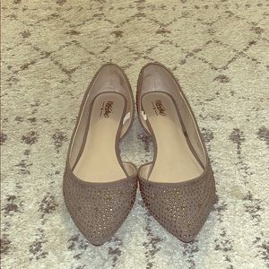 New sparkly grey flats. Great wedding shoes!